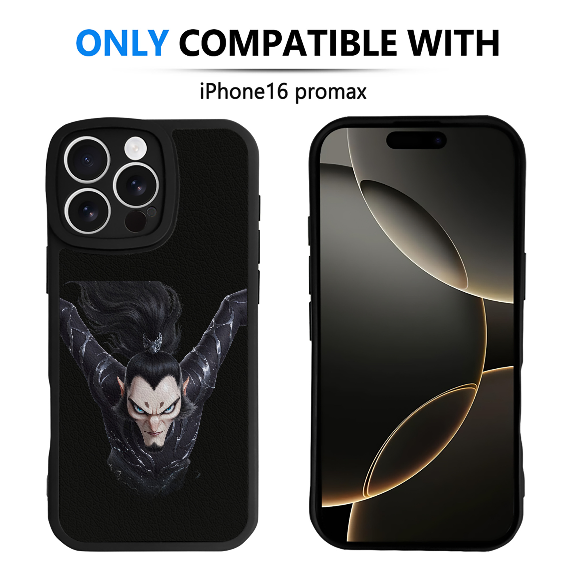 （画像用） Ne Zha 2 ナタ 魔童の大暴れ 【iPhone 16シリーズ対応】シリコンスマホケース（レザー調） 材質：シリコン